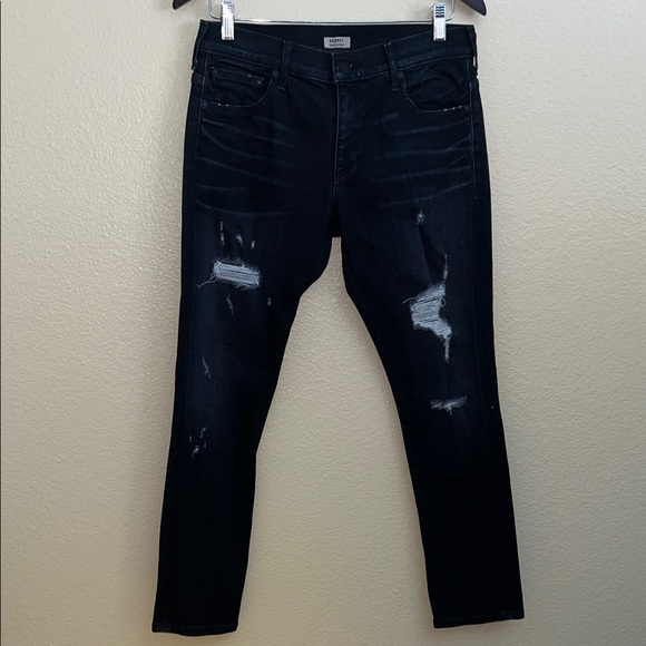True Religion Women’s Black Distressed Jeans